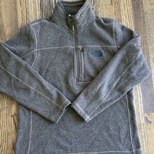 The North Face Sweater Quarter Zip Brown Large